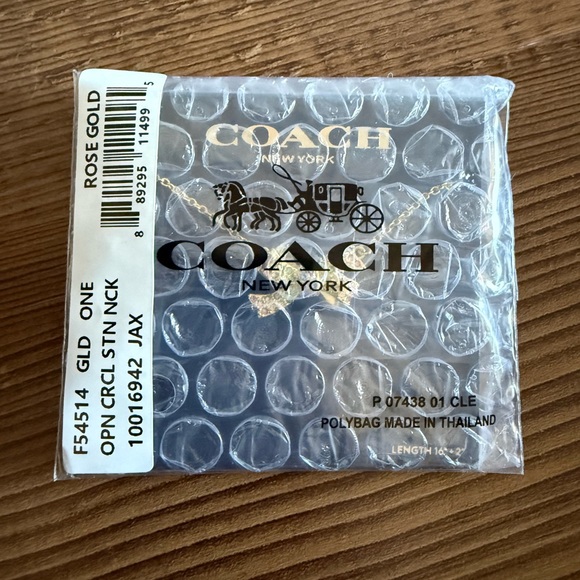 COACH Pavé Bow Pendant Necklace - Picture 5 of 8